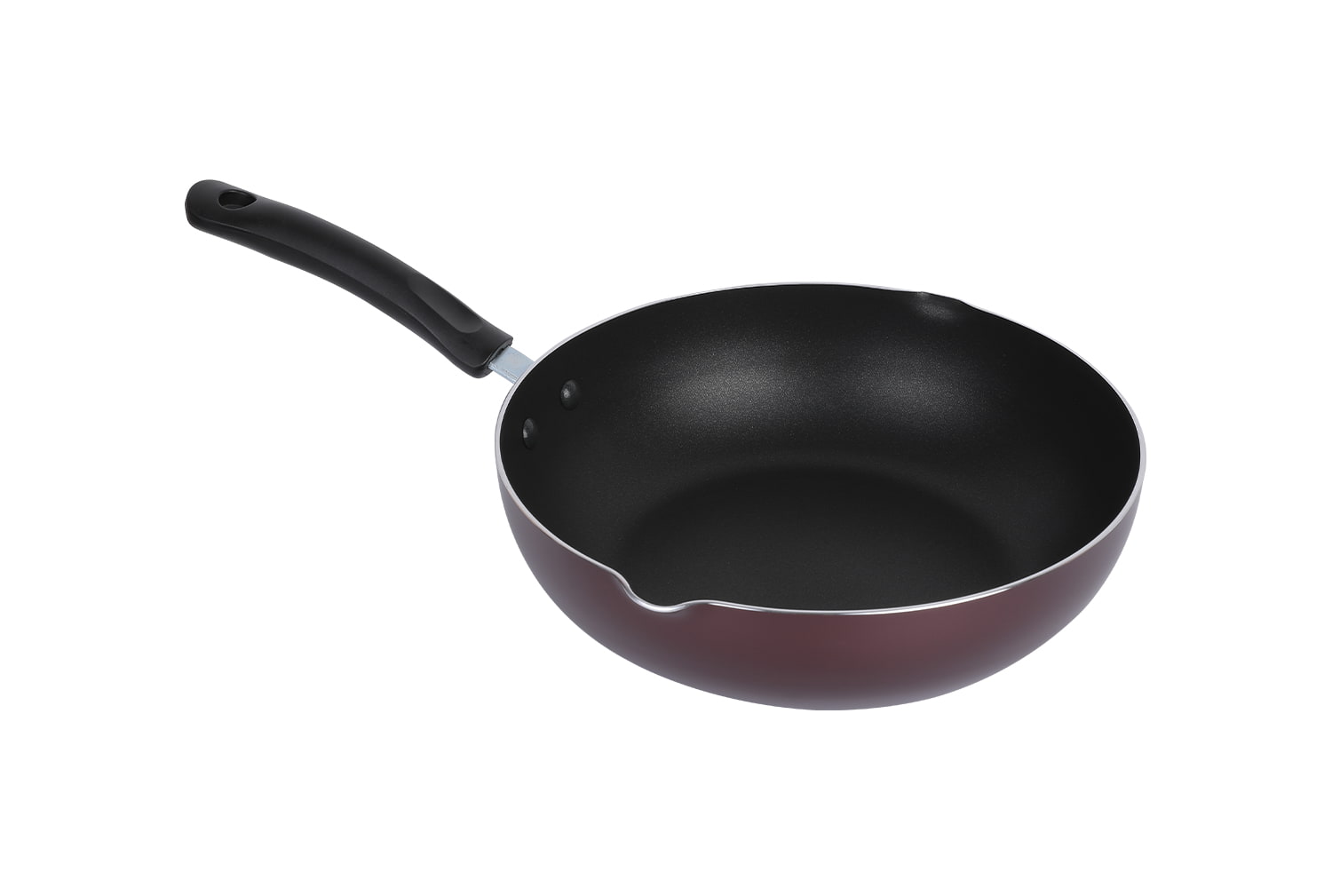 CLW2851 Wok - Üvegfedél nélkül 28 wok, lángoló wok, tapadásmentes wok